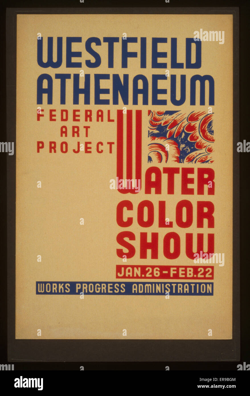 Westfield Athenaeum - progetto d'Arte Federale Water color show Foto Stock