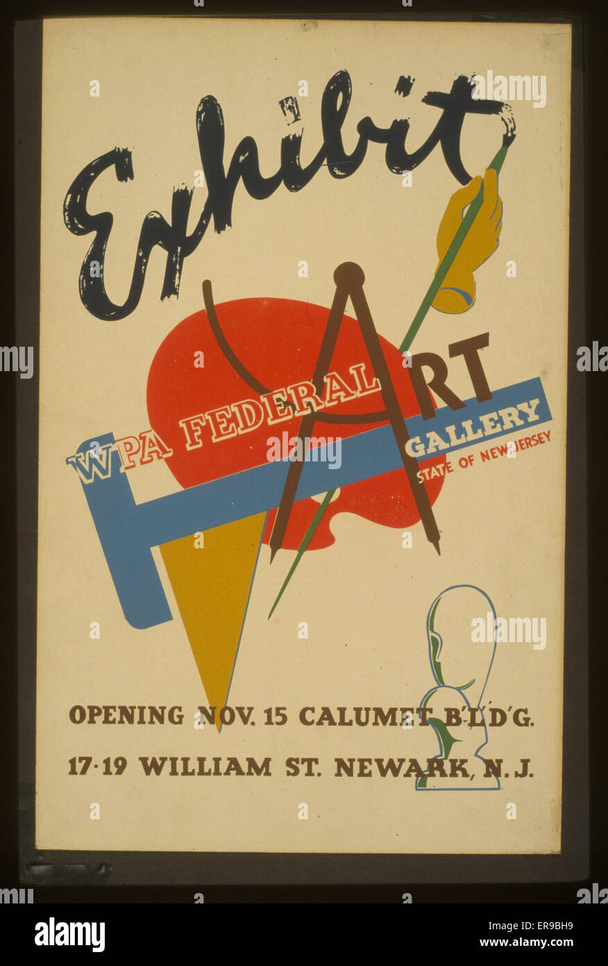 Mostra - WPA Federal Art Gallery, Stato del New Jersey Openi Foto Stock
