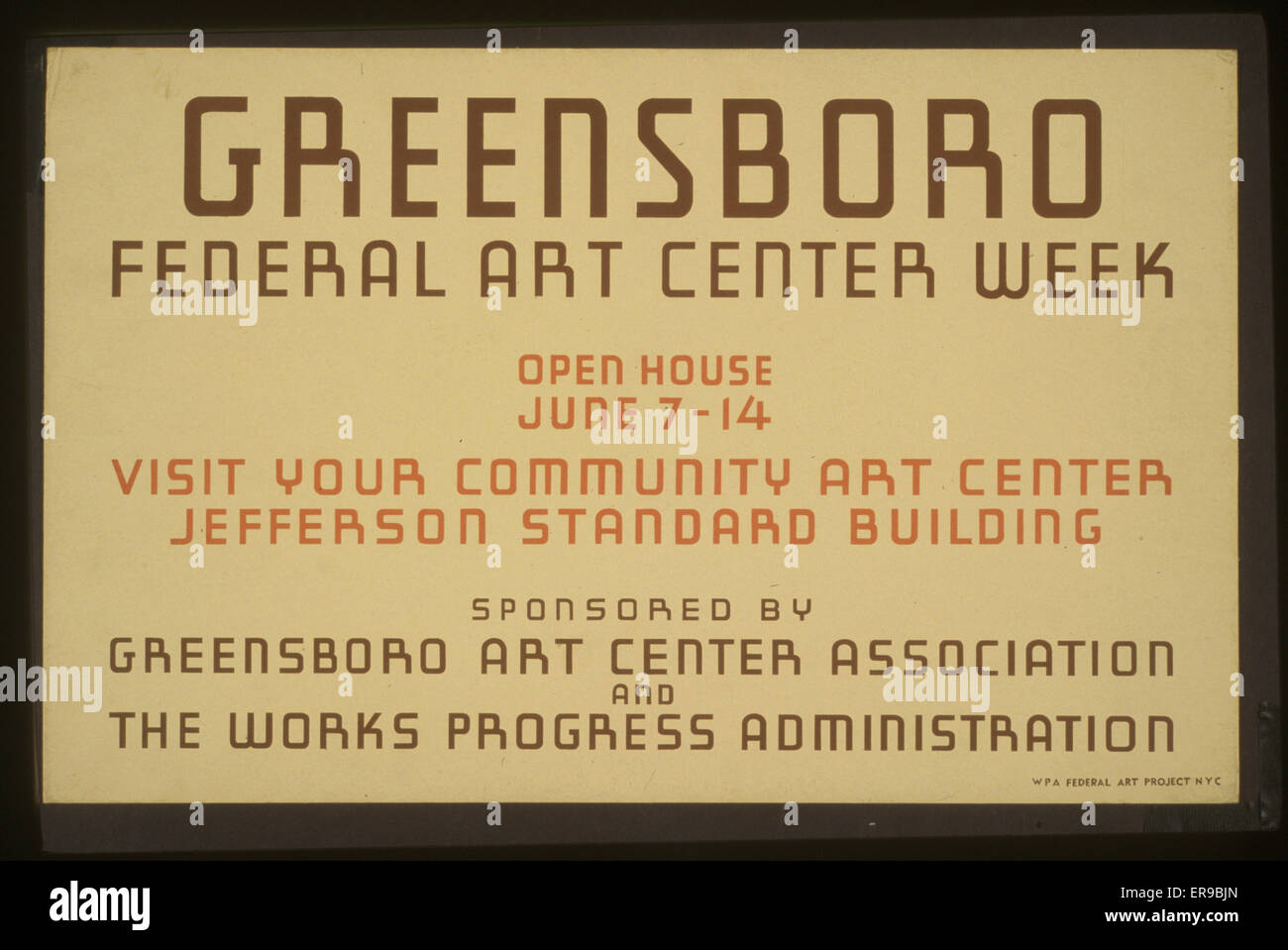 Greensboro Federal Art Center settimana Open house 7-14 giugno : vi Foto Stock