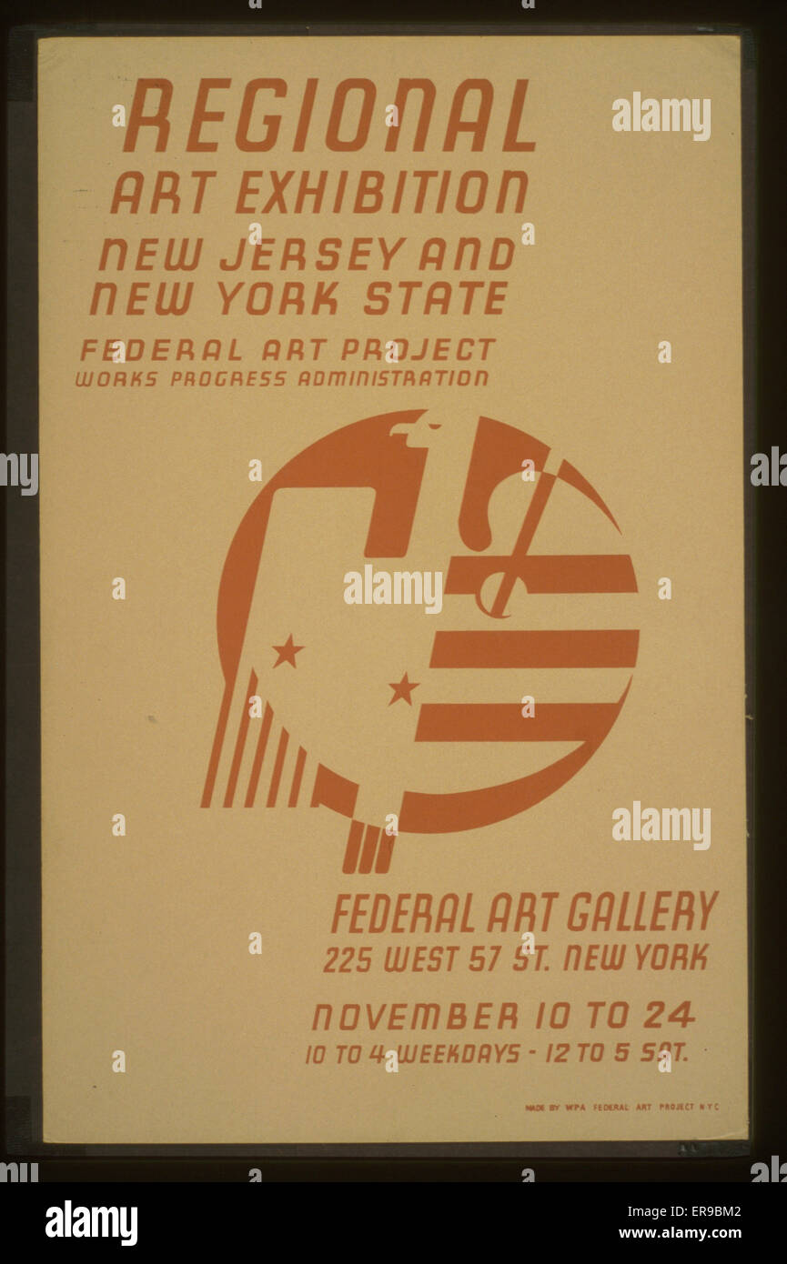 Mostra d'arte regionale - New Jersey e New York state Fede Foto Stock