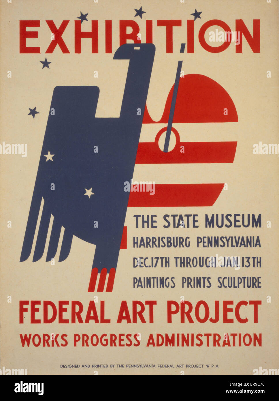 Mostra il Museo di Stato, Harrisburg, Pennsylvania : Pain Foto Stock