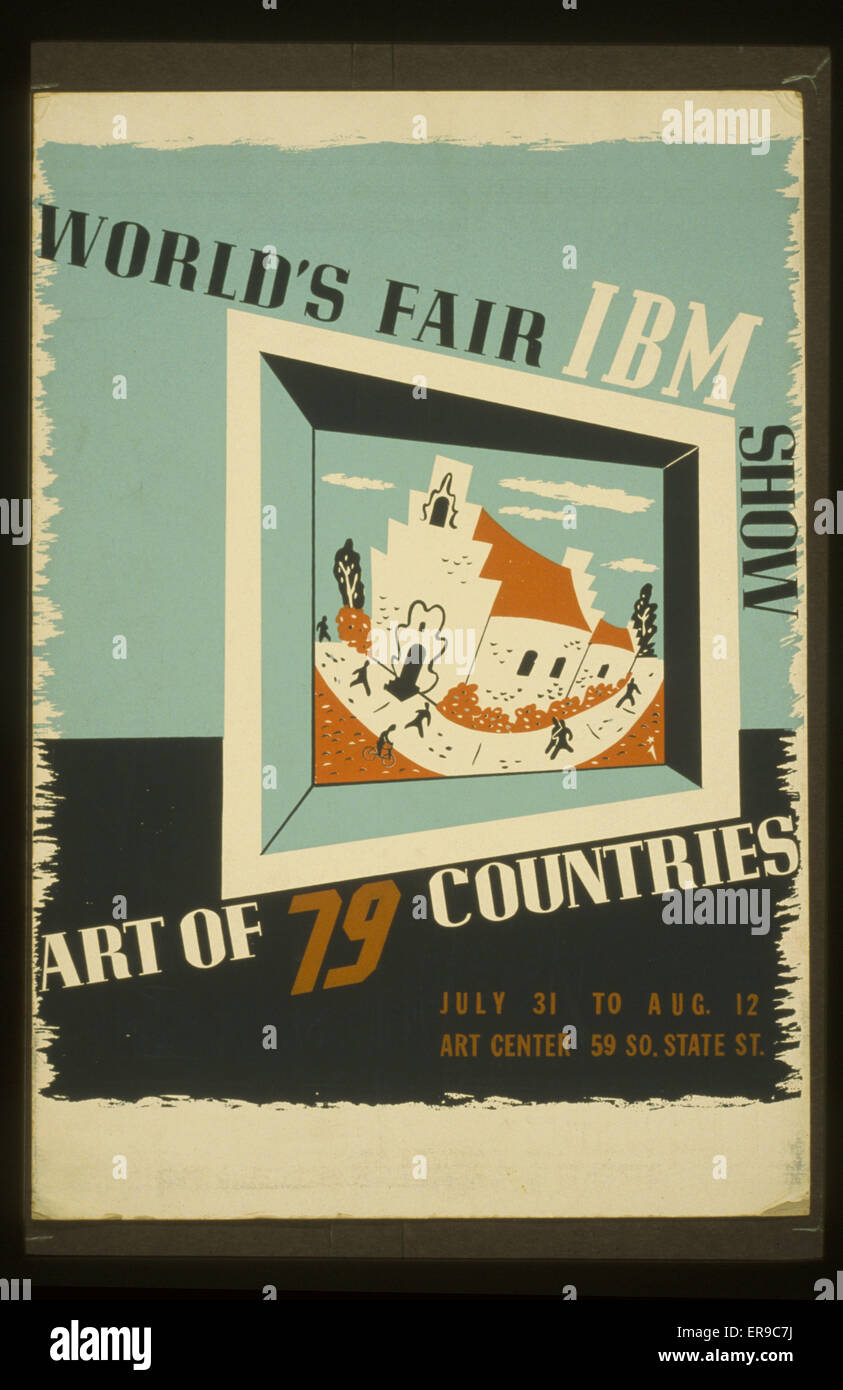 Fiera mondiale IBM mostra Arte di 79 paesi Foto Stock