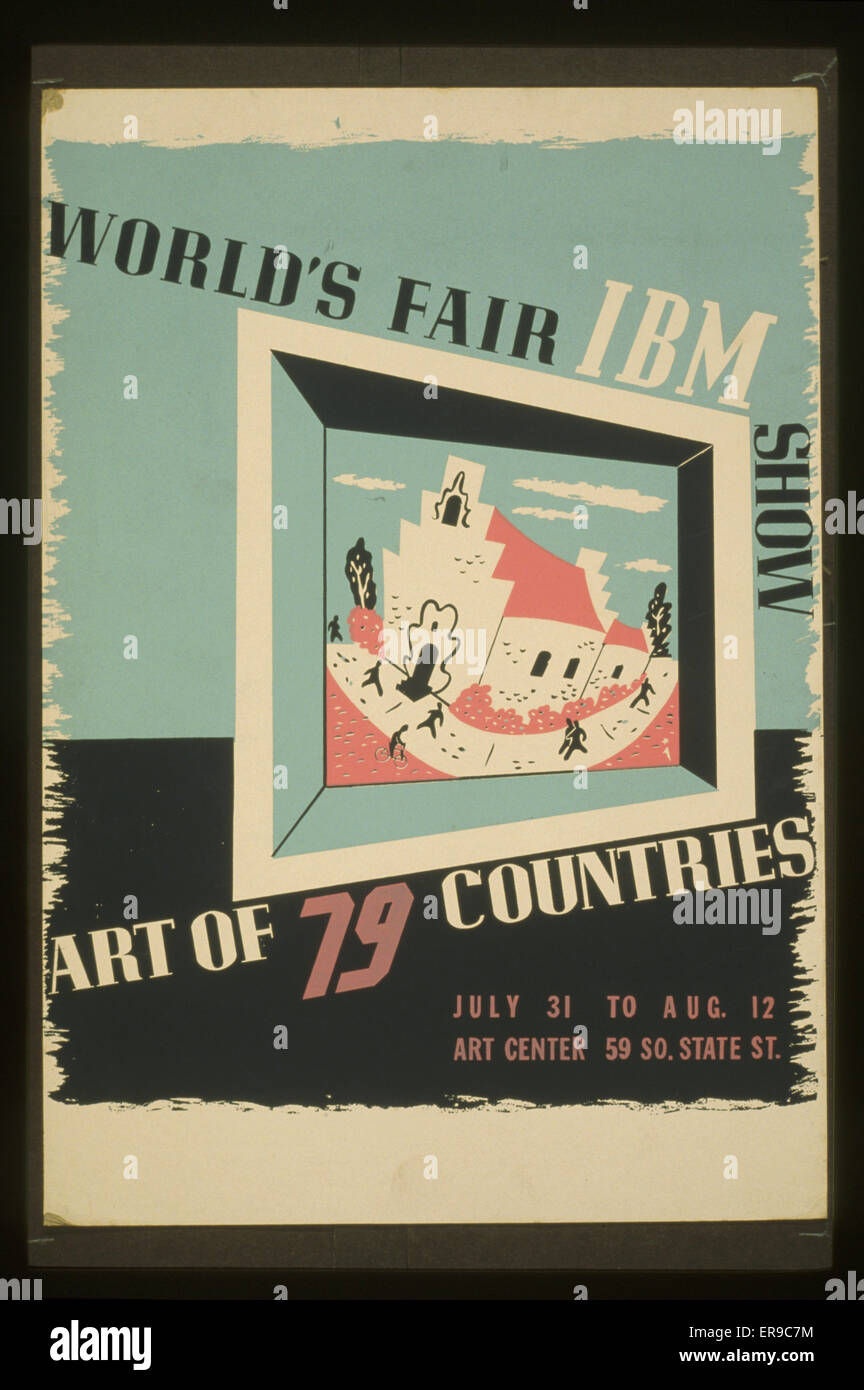 Fiera mondiale IBM mostra Arte di 79 paesi Foto Stock