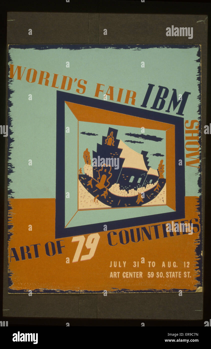 Fiera mondiale IBM mostra Arte di 79 paesi Foto Stock