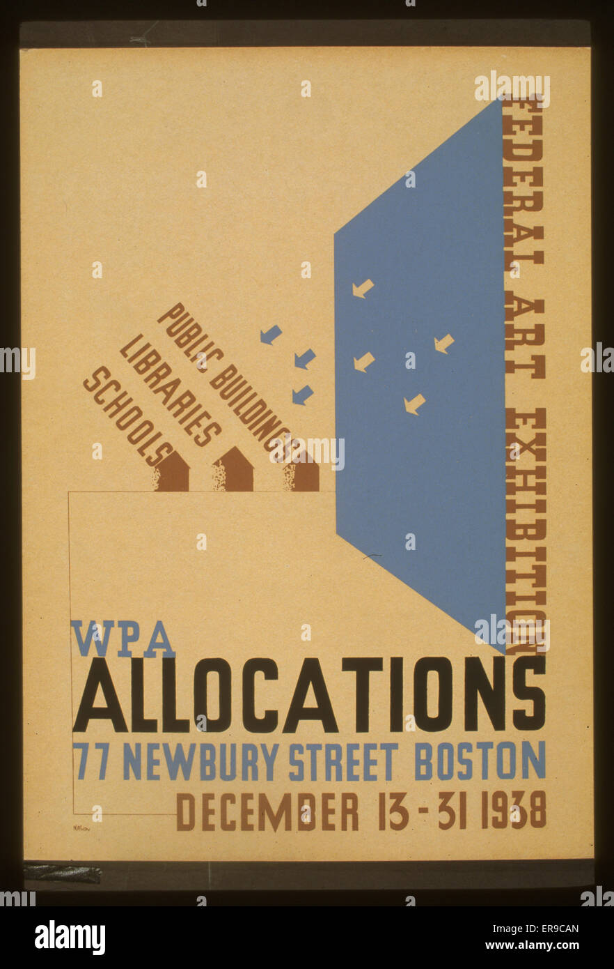 Esposizione federale d'arte WPA allocations Foto Stock