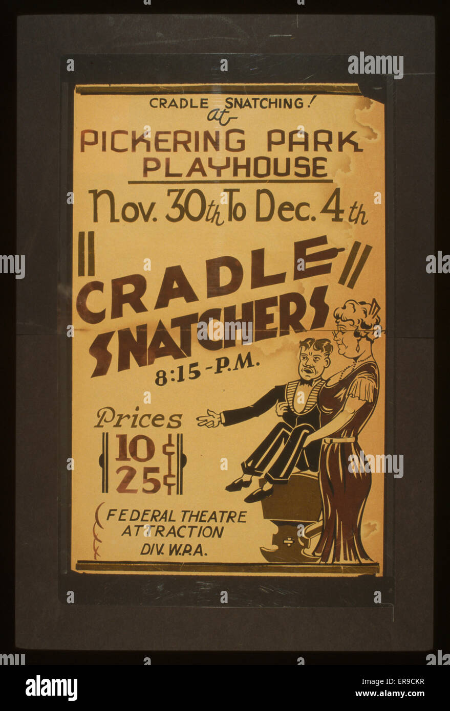 Cradle smatching cradle smatching! Al Pickering Park Playhou Foto Stock