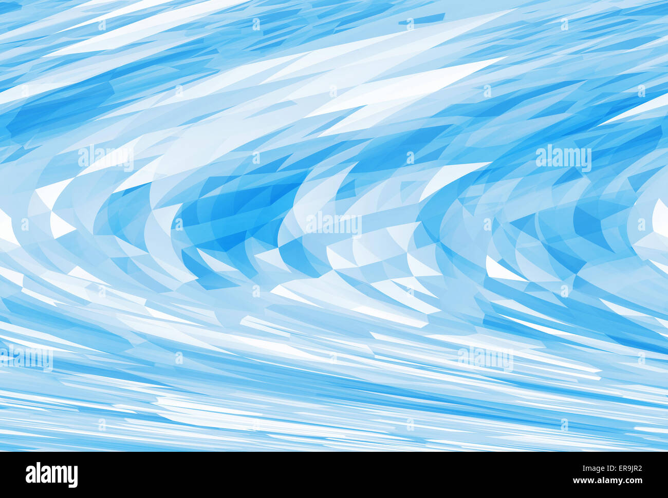 Caotica astratto blu brillante triangolo digitale a bassa poli texture di sfondo con effetto di taglio Foto Stock