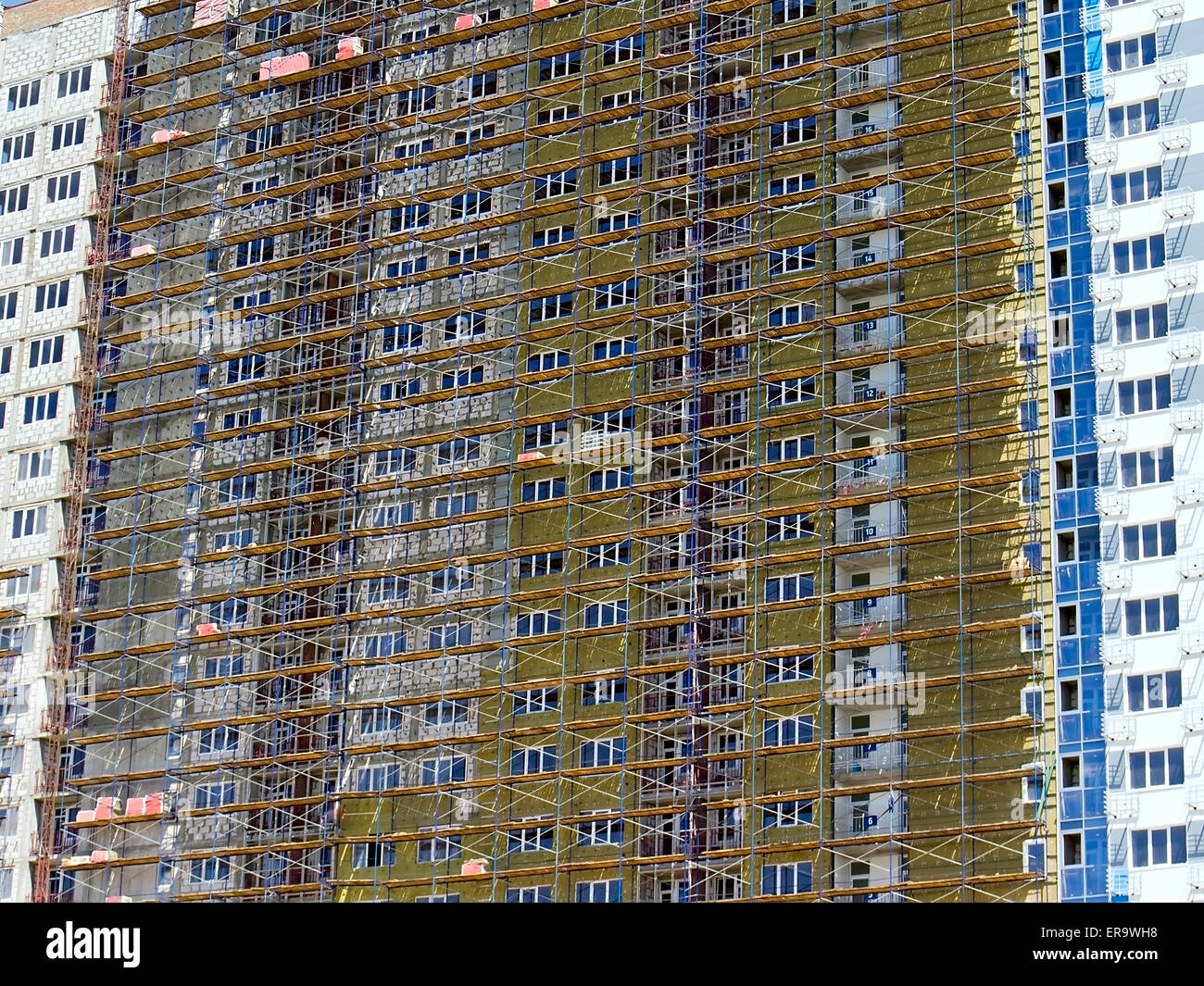 Costruzione di multi-Family apartment building Foto Stock