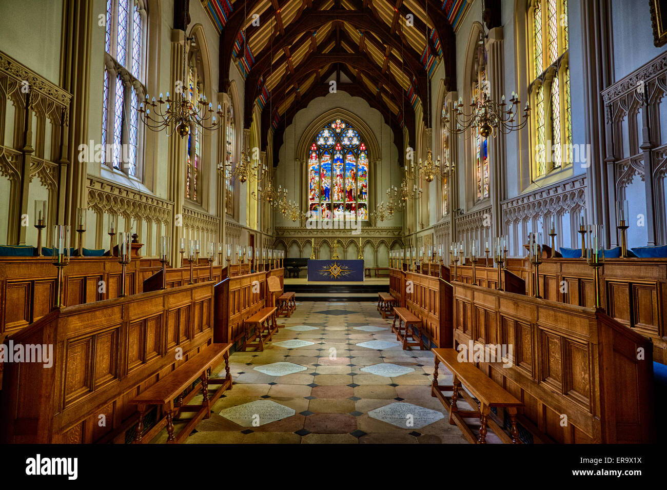 Regno Unito Inghilterra Cambridge. Il Corpus Christi College Chapel. Foto Stock