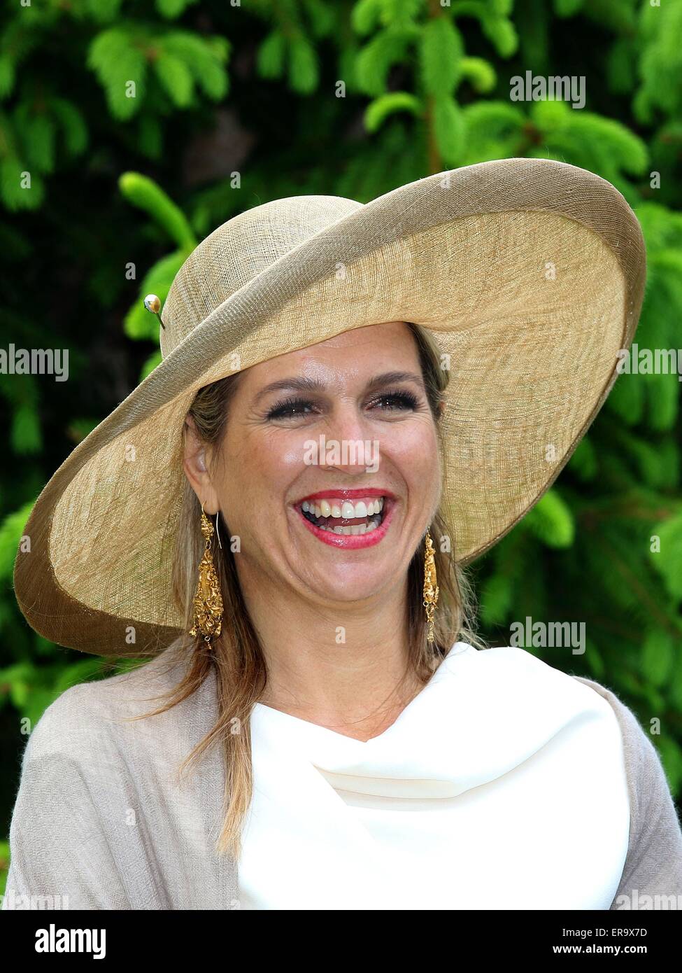 Toronto, 29-05-2015 HM Regina Maxima visita a Toronto Island terzo giorno di 3 giorni allo Stato visita da HM Willem-Alexander re e regina HM Maxima in Canada. RPE/Albert Nieboer/Paesi Bassi/ - nessun filo SERVICE - Foto Stock