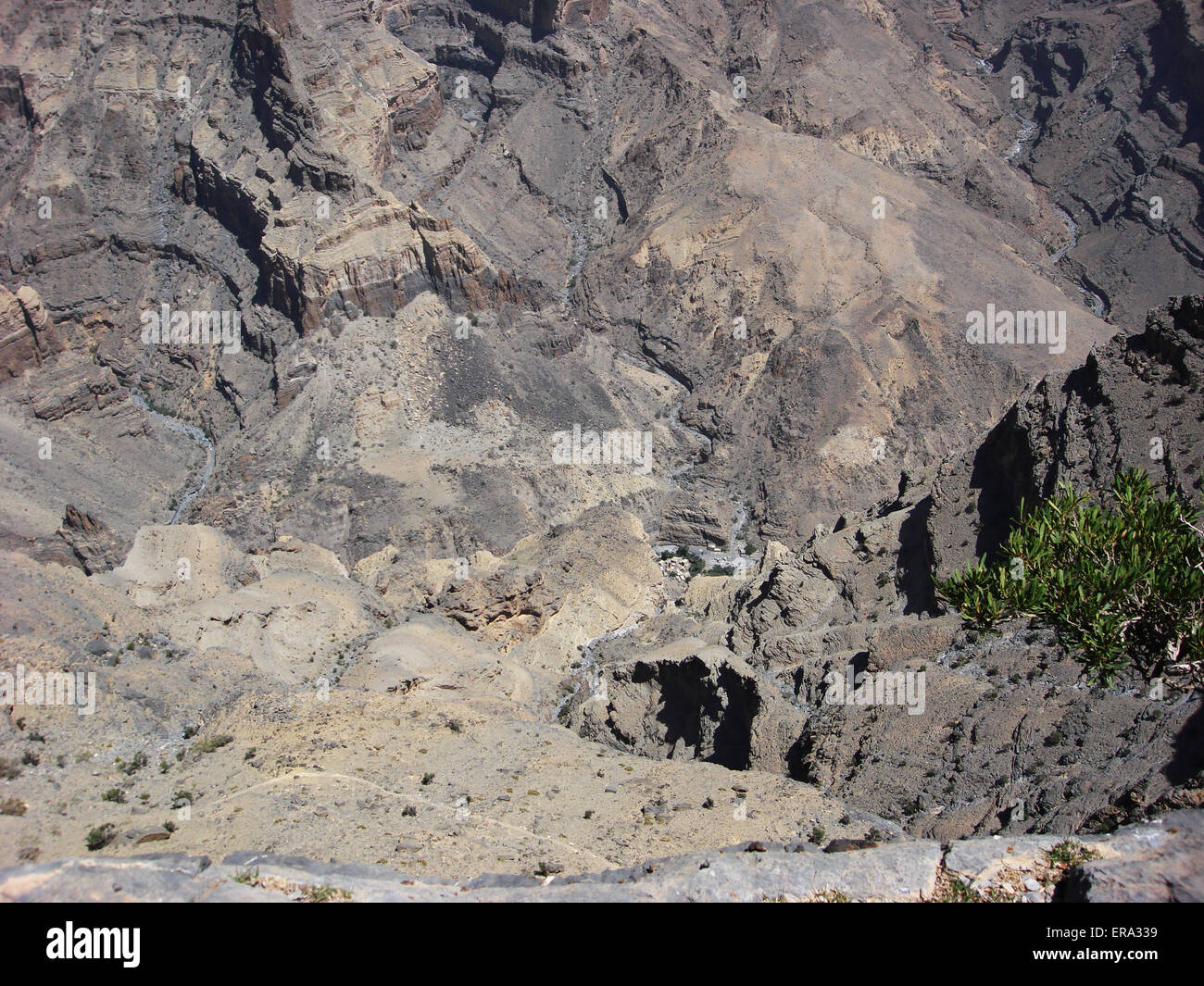 Wadi Ghul - Oman il Grand Canyon Foto Stock