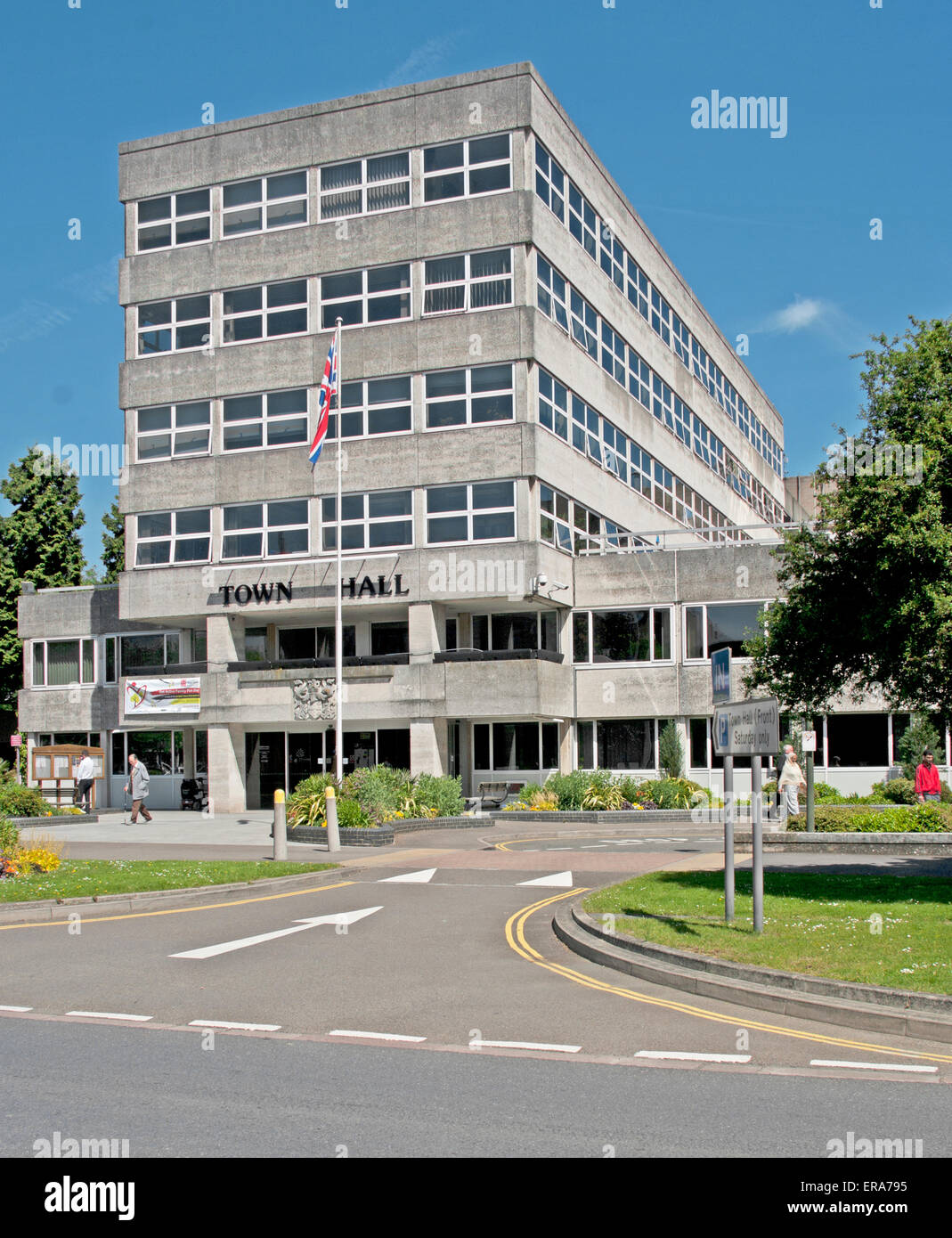 Crawley, Municipio, Surrey, Inghilterra, 1960 Architettura Foto Stock