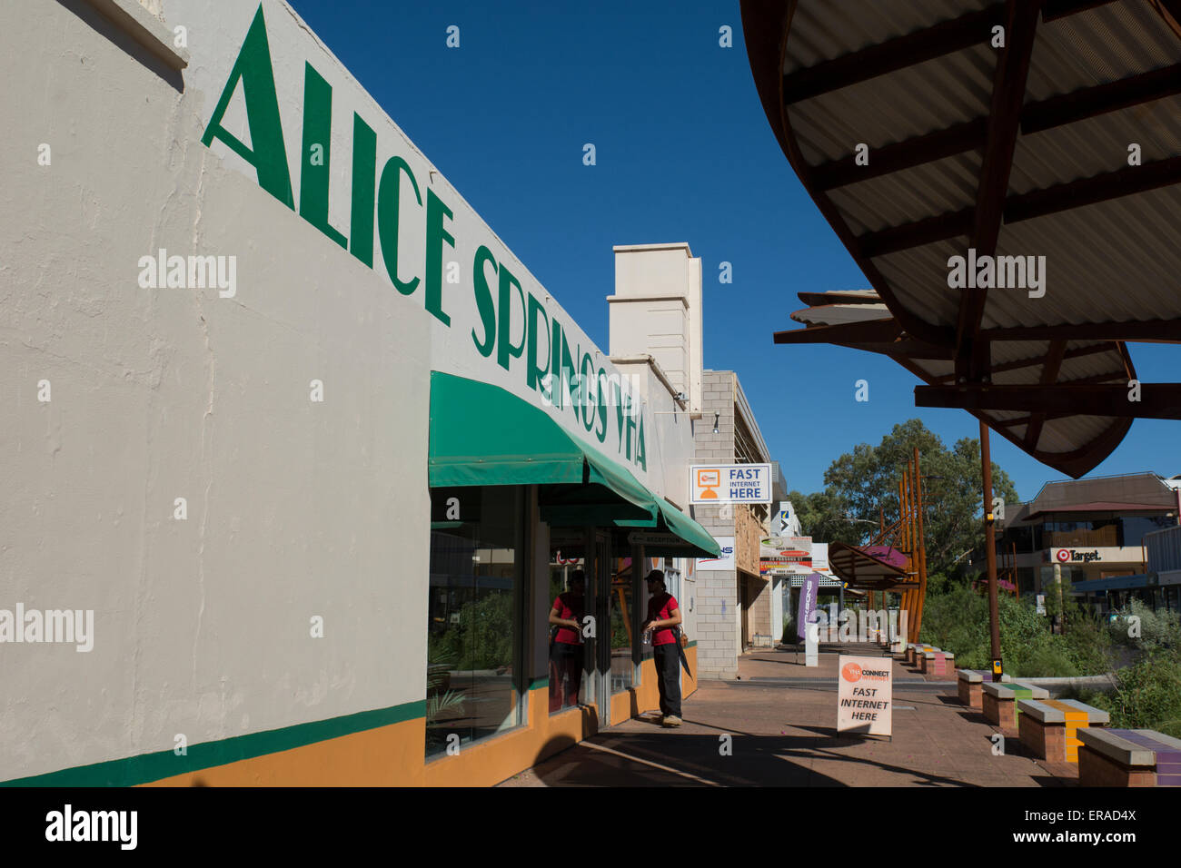 Australia, NT, Alice Springs. Il centro di Alice Springs. Foto Stock