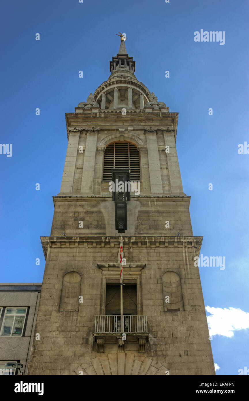 St Mary Le Bow Chiesa Cheapside London Foto Stock