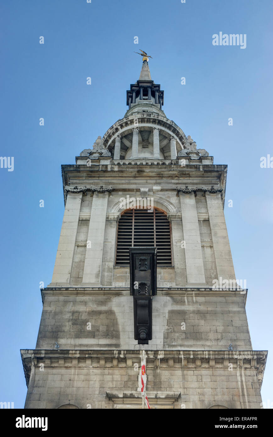 St Mary Le Bow Chiesa Cheapside London Foto Stock