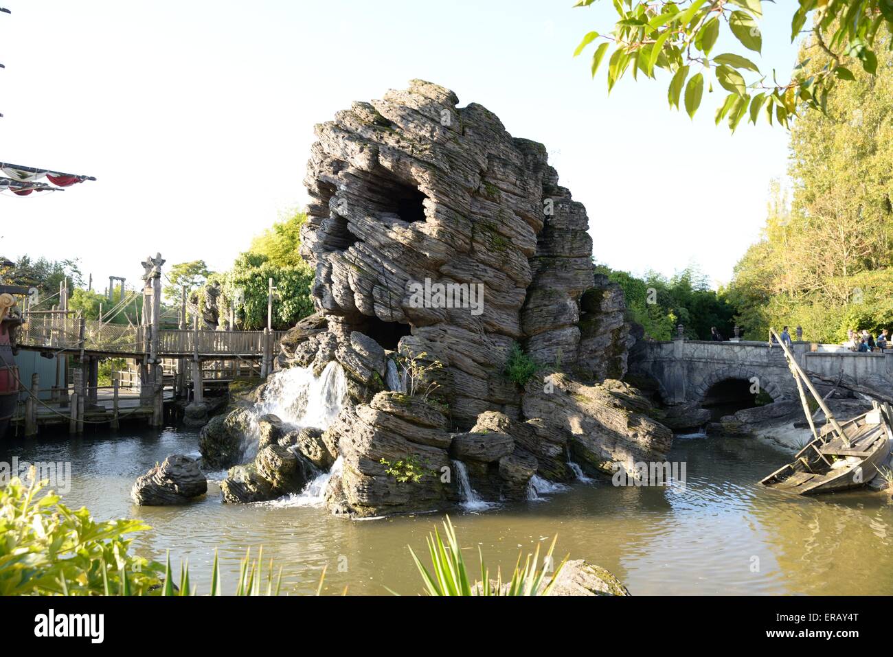 Cranio rock a Disneyland Parigi Foto Stock
