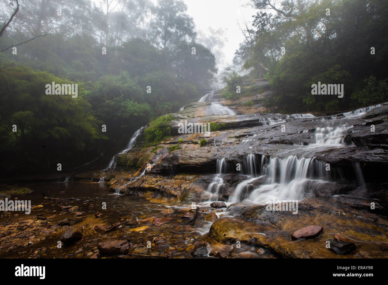 Cascate Katoomba cascata nelle Blue Mountains, Australia. Foto Stock