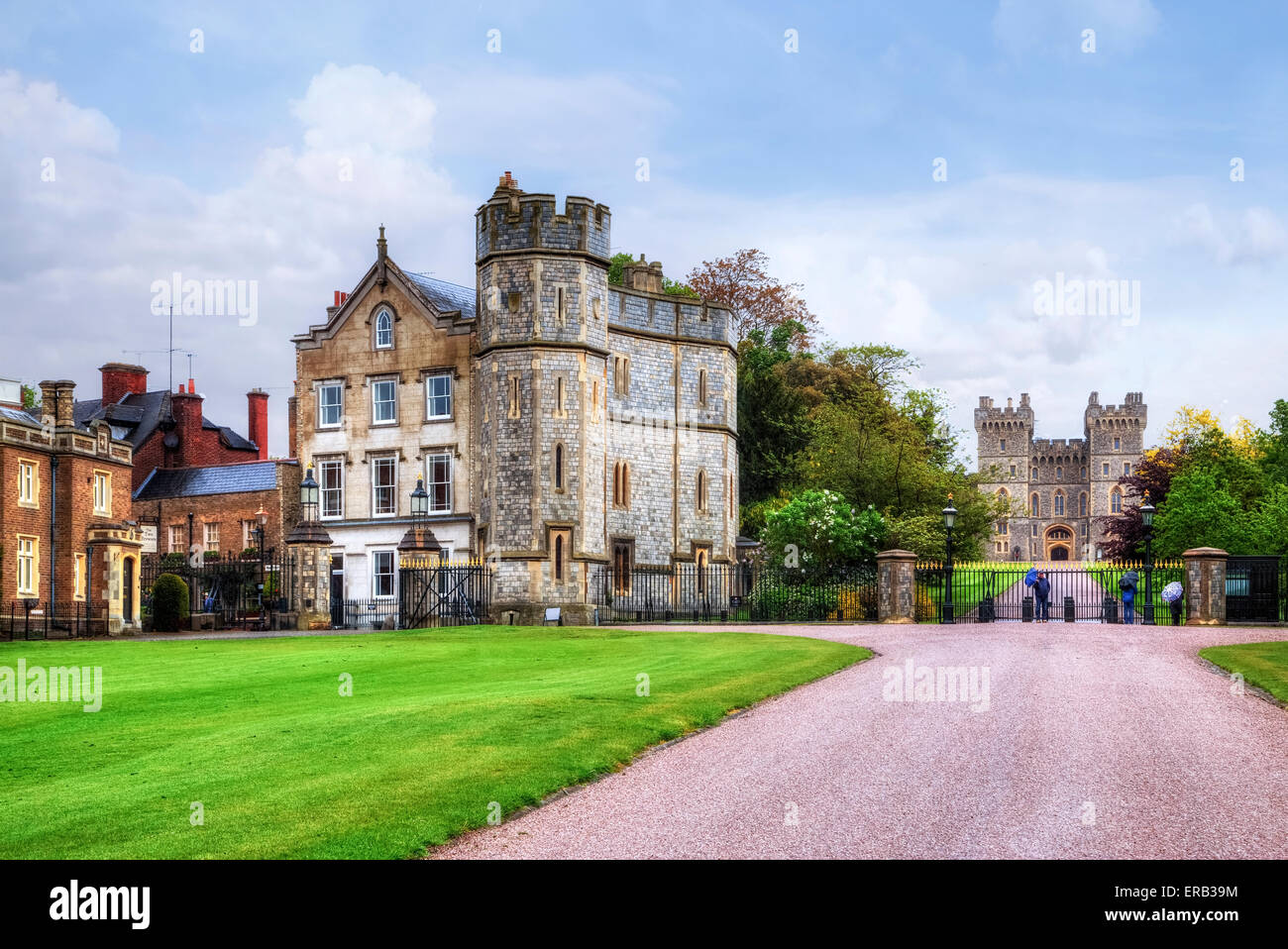 Il Castello di Windsor, Windsor, Berkshire, Inghilterra, Regno Unito Foto Stock