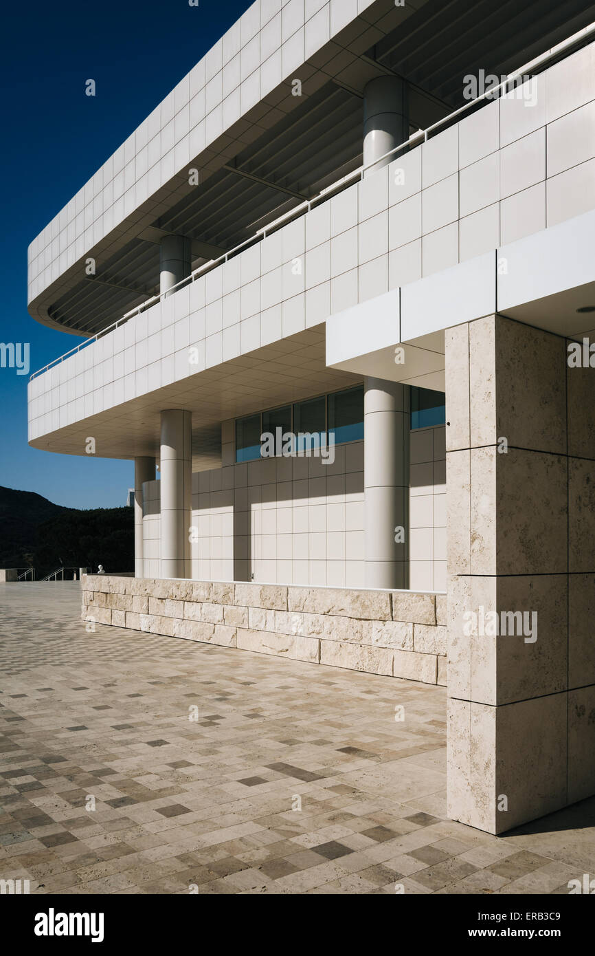 Esterno moderno del Getty Center, in Brentwood, Los Angeles, California. Foto Stock