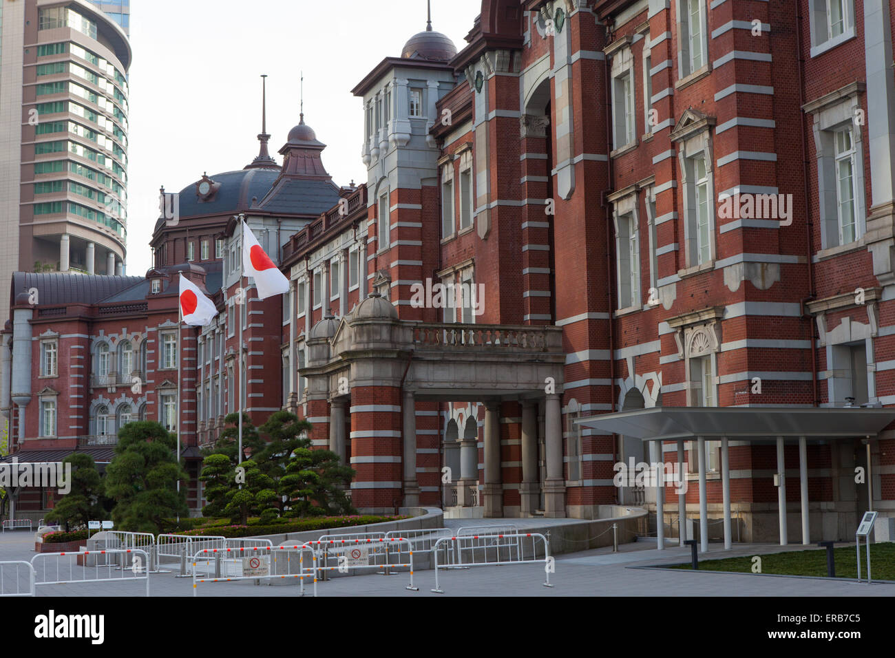 Ingresso principale di Tokyo del " Stazione di Tokyo" nel quartiere affaristico Marunouchi di Chiyoda, vicino il Palazzo Imperiale motivi e th Foto Stock