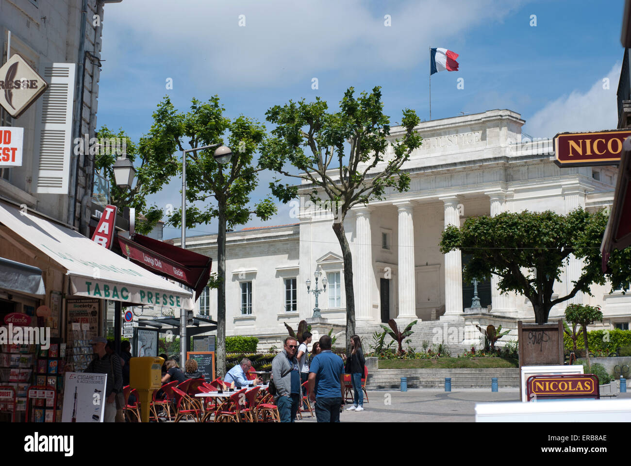 Palais de Justice esterno in Saintes Francia Foto Stock