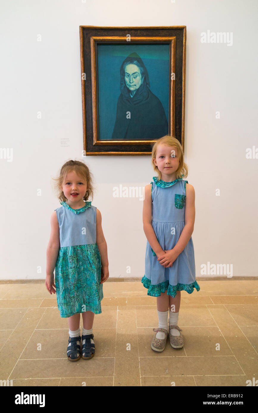 Bambini / bambino / bambini all'interno di / interni / interni / indoor Musée National Picasso museo di Parigi / Musee. Parigi, Francia. Foto Stock