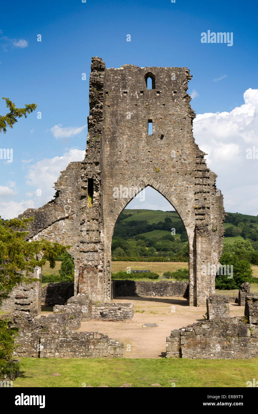 Il Galles, Carmarthenshire, Talley, rovine di canoni bianco Abbazia dei premonstrati Foto Stock