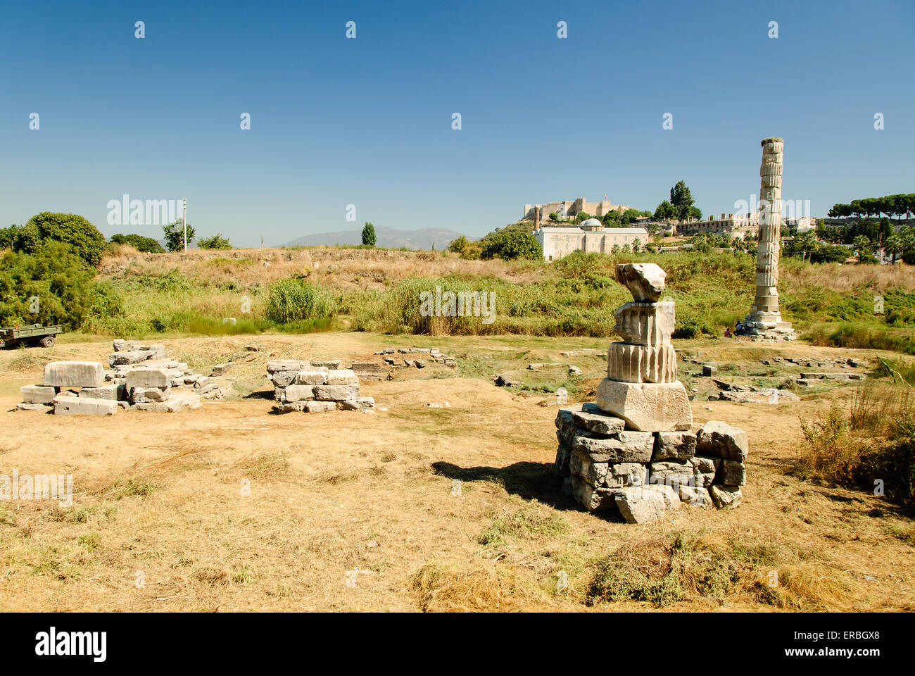 Il Tempio di Artemide in Turchia. Una delle sette antiche meraviglie del mondo. Foto Stock