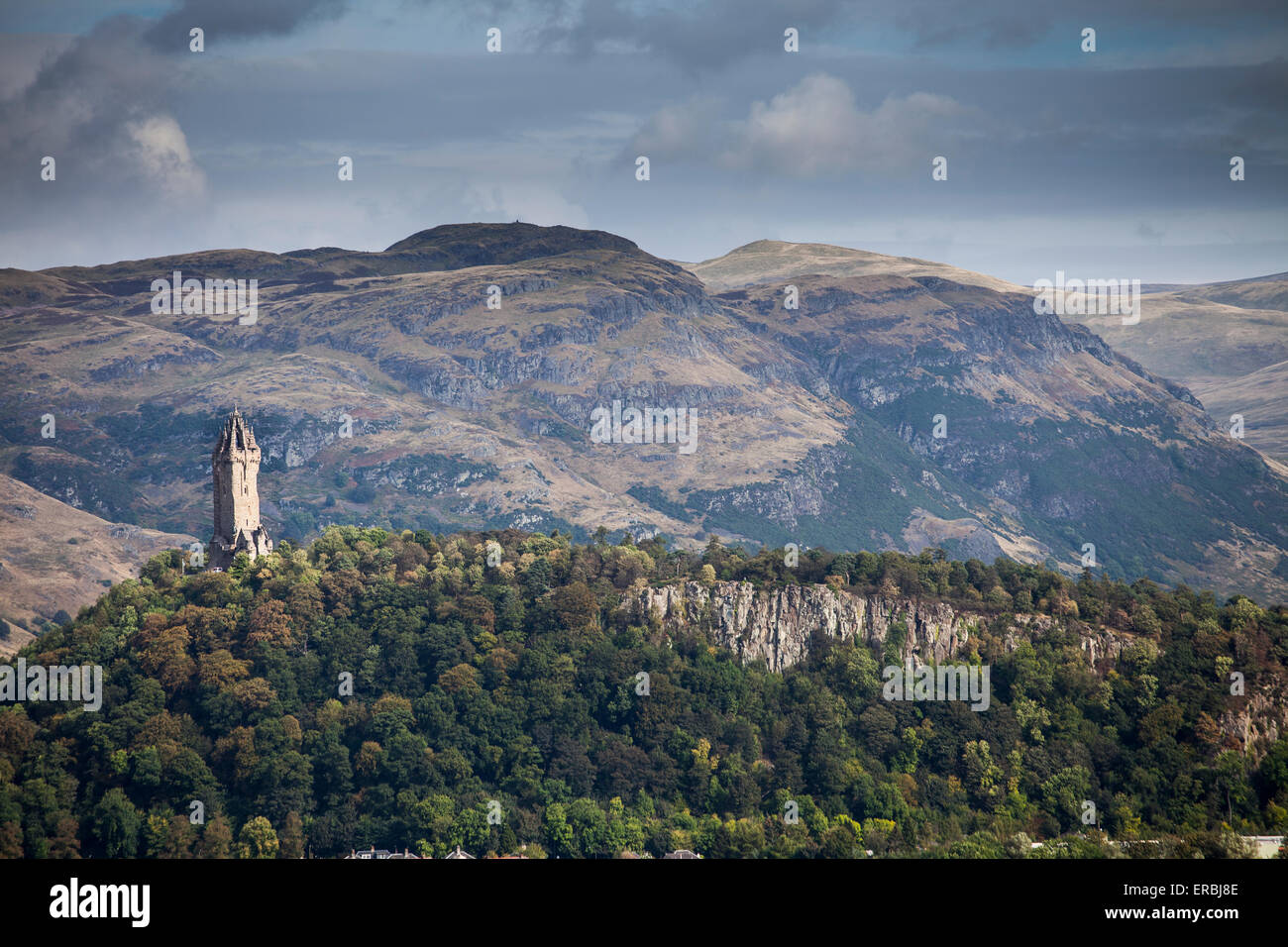 Wallace Monument a Stirling Foto Stock
