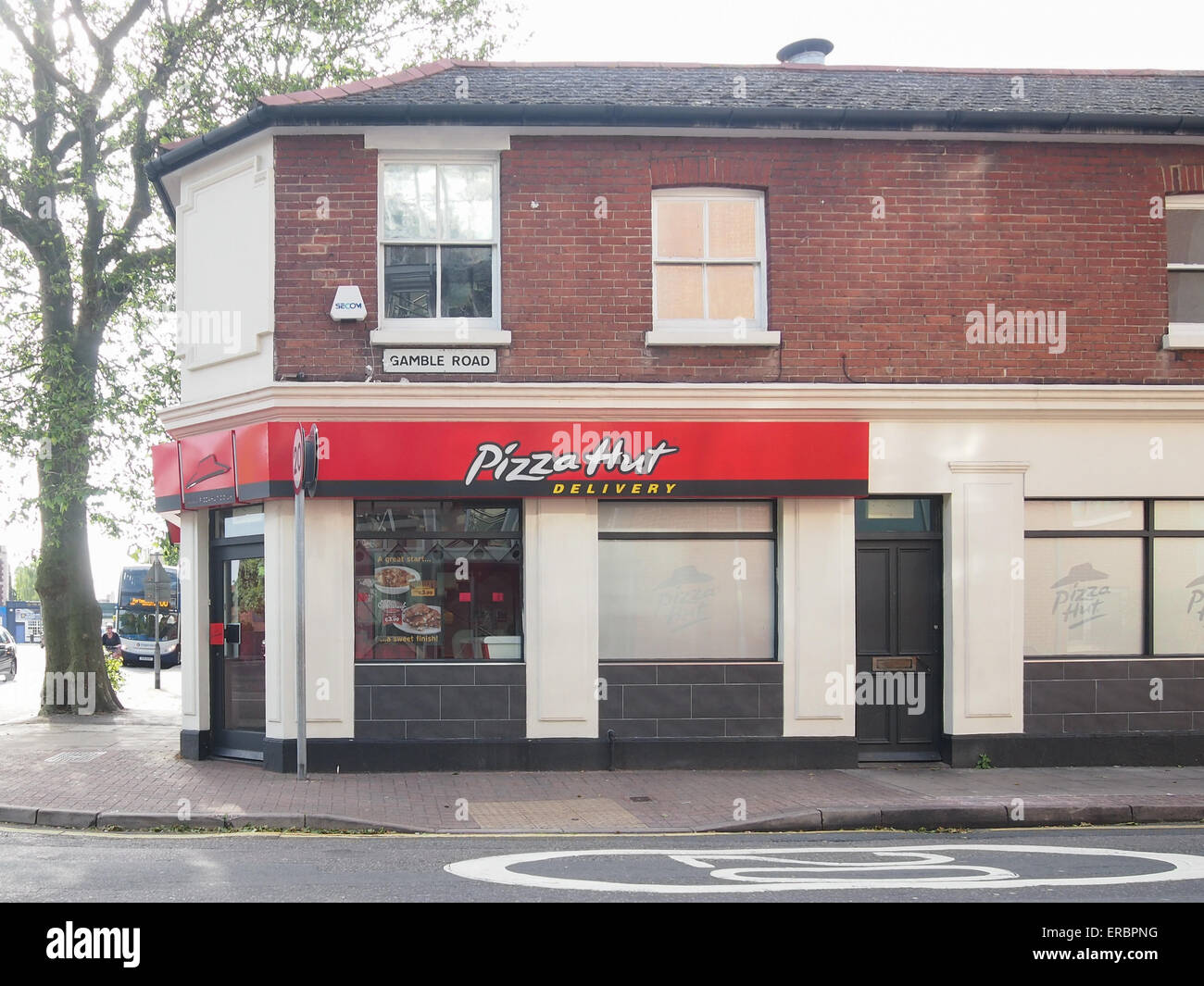 Un Pizza Hut negozio di consegna Foto Stock