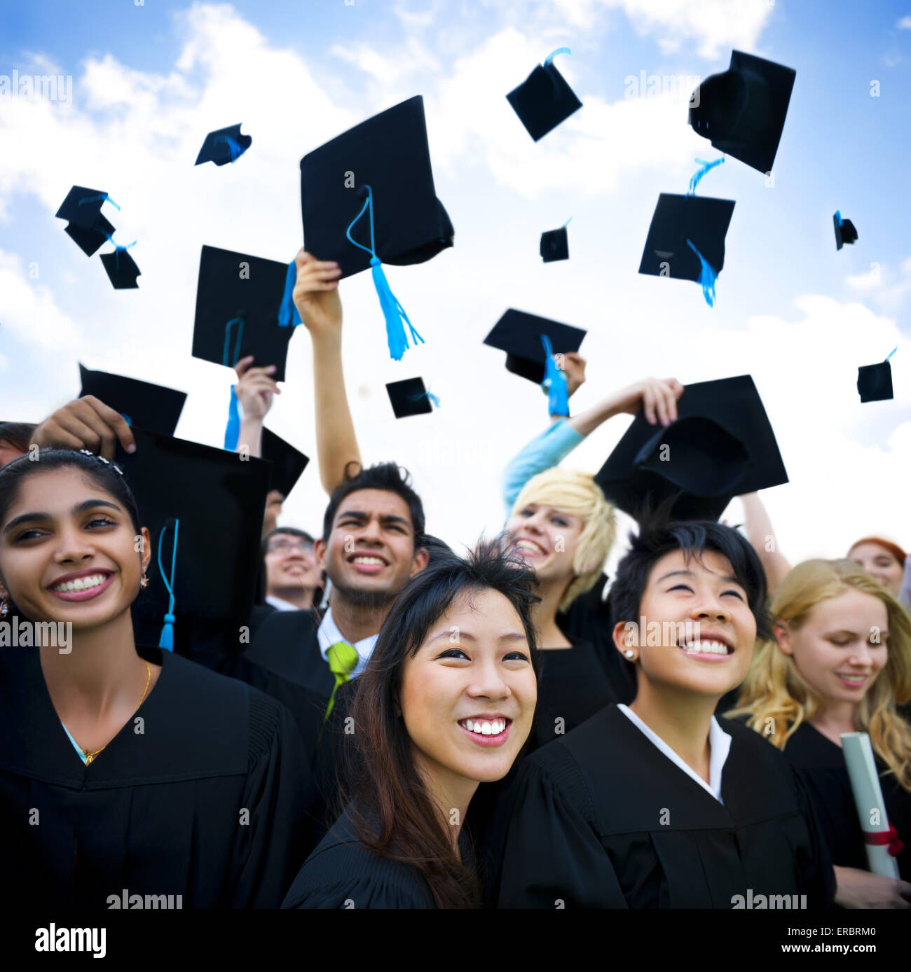 Gli studenti di laurea Foto Stock