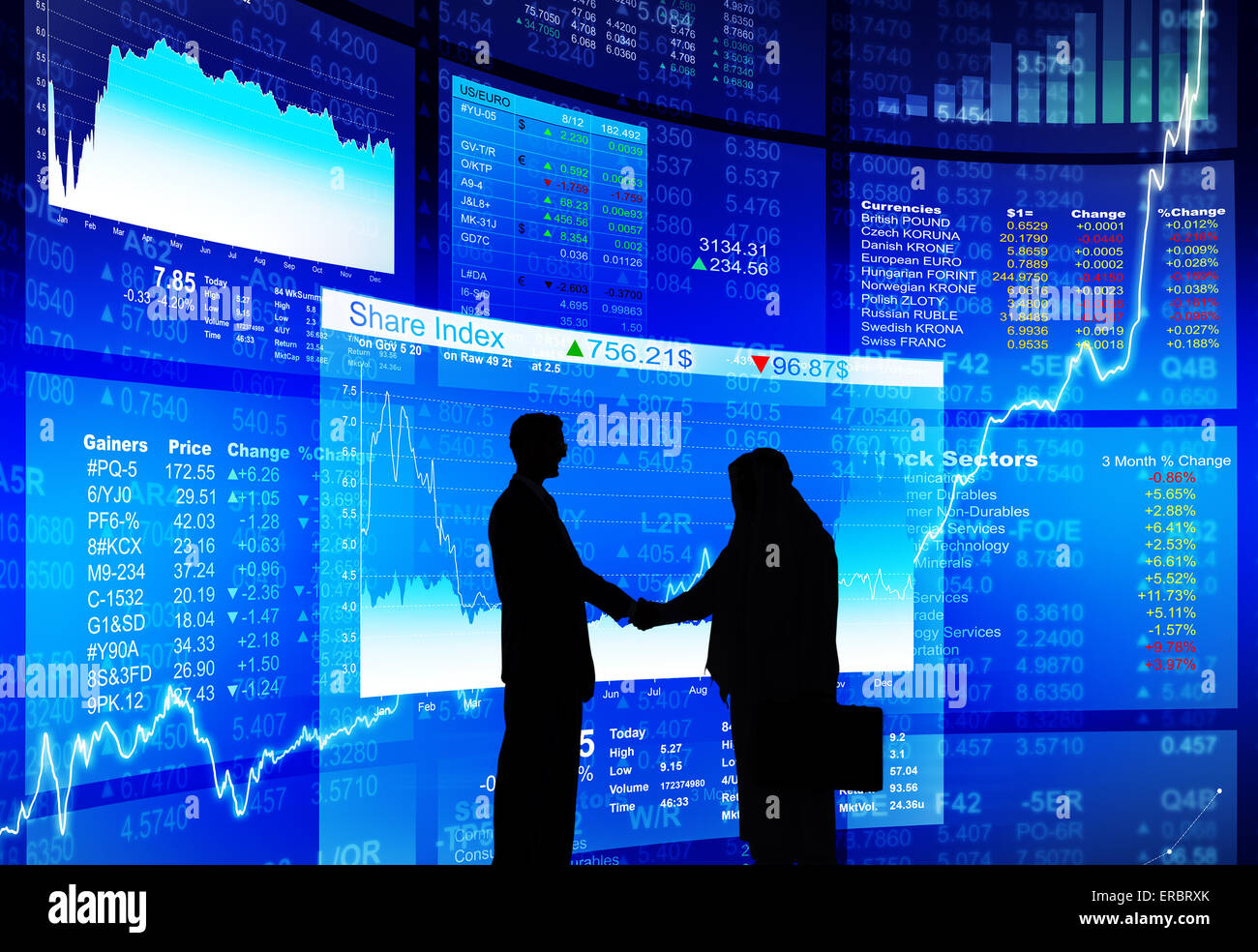 Gli esperti concordano Stock Exchange lanciare con successo Foto Stock