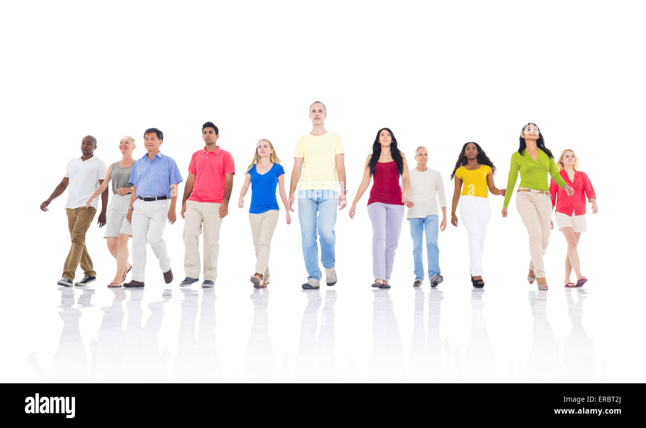Un folto gruppo di persone Foto Stock Un folto gruppo di persone Foto Stock