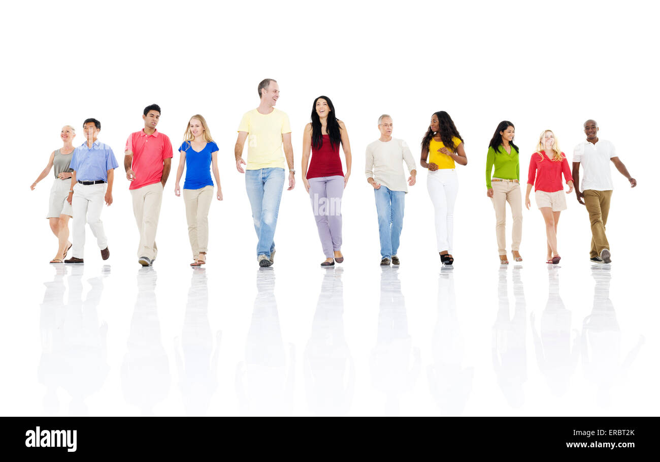 Un folto gruppo di persone Foto Stock Un folto gruppo di persone Foto Stock