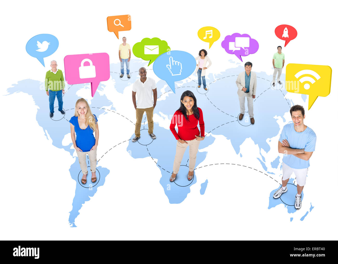 Social Media Foto Stock