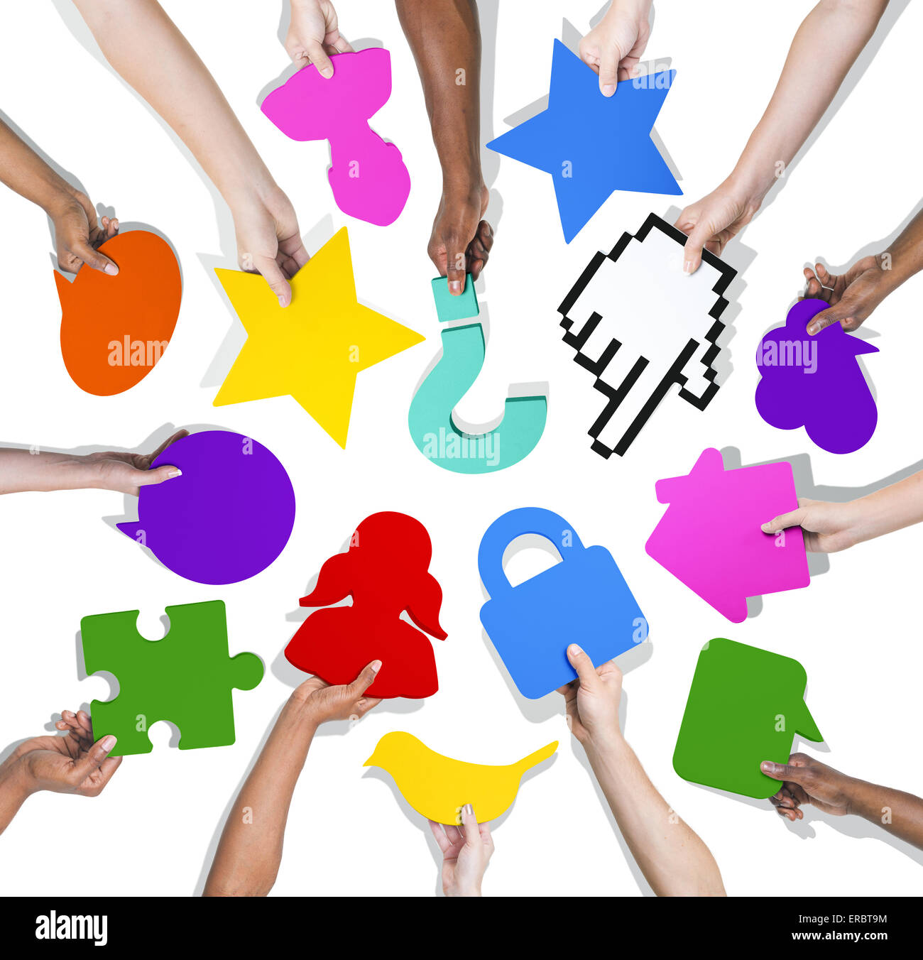 Social Media e comunicazione Foto Stock