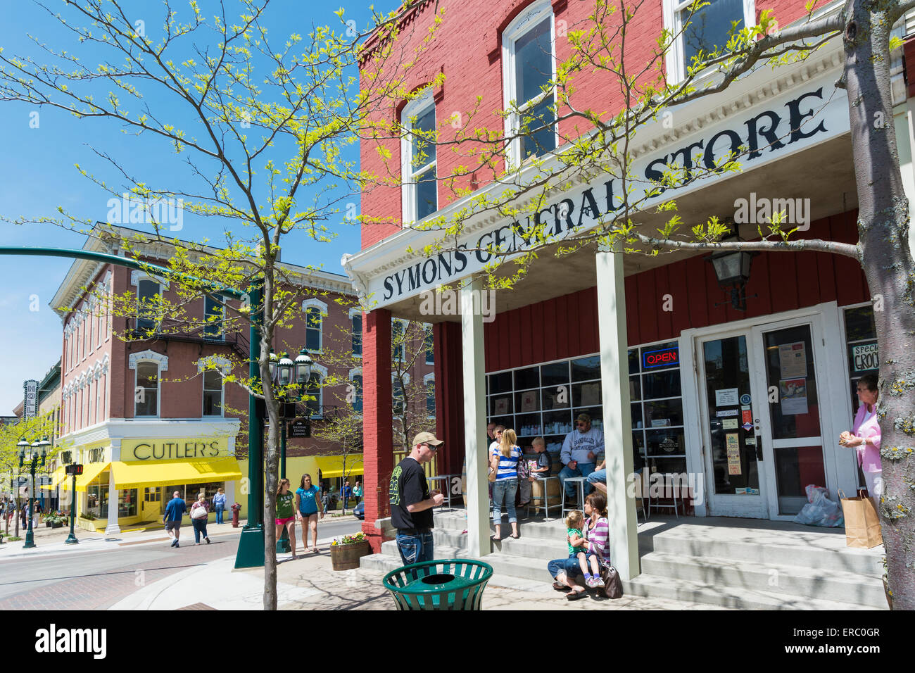 Michigan, Petoskey, Symons General Store, specialità alimentari, deli, cantina Foto Stock
