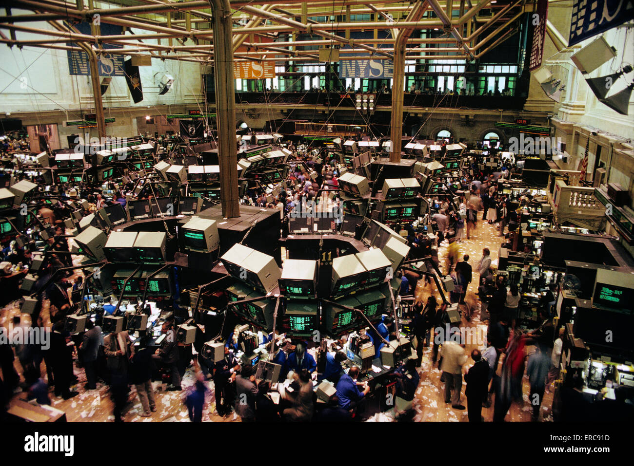 Anni ottanta degli anni novanta sNEW York Stock Exchange Foto Stock