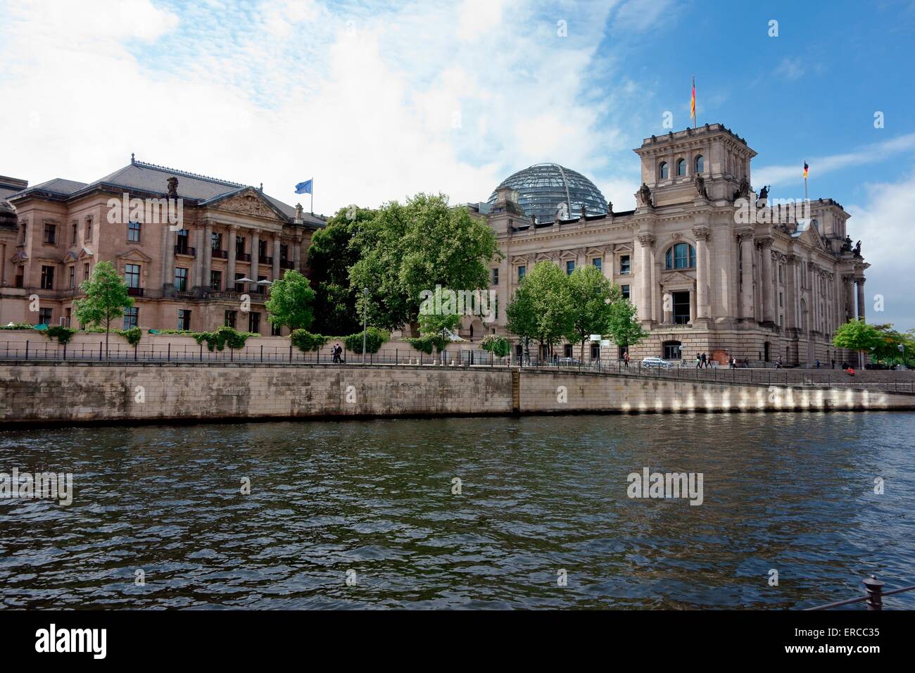 Il palazzo del Reichstag di Berlino del Parlamento europeo Foto Stock