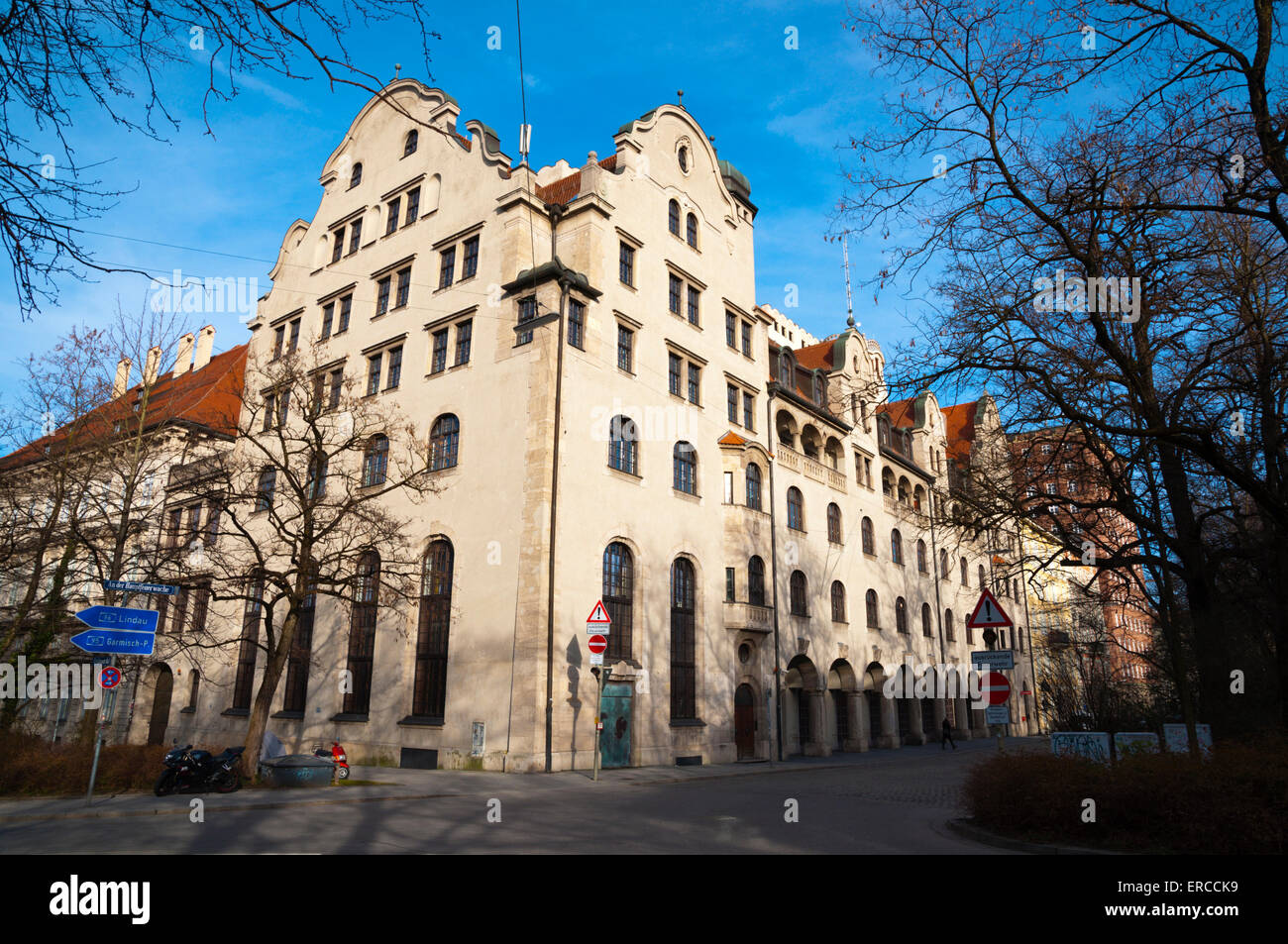 Edificio che ospita Münchner Feuerwehrmuseum, Vigili del Fuoco, Museo Altstadt, città vecchia, Monaco di Baviera, Germania Foto Stock