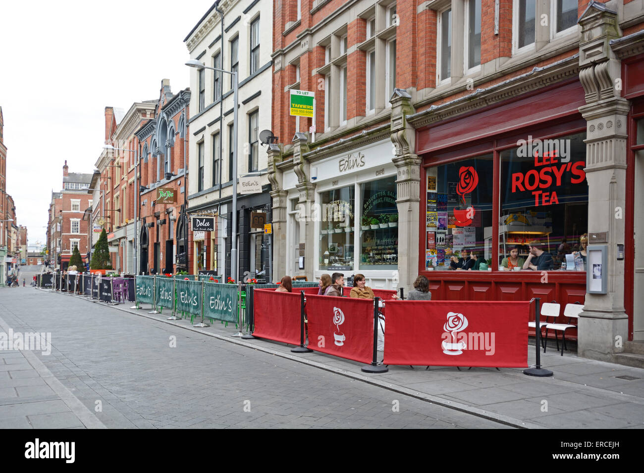 Broad Street, Nottingham. In Inghilterra. Foto Stock