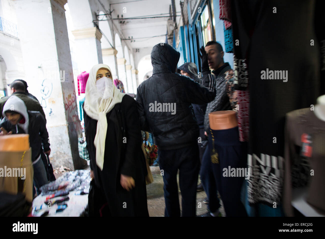 Tradizionalmente condita le Donne di Algeri, Algeria Foto Stock