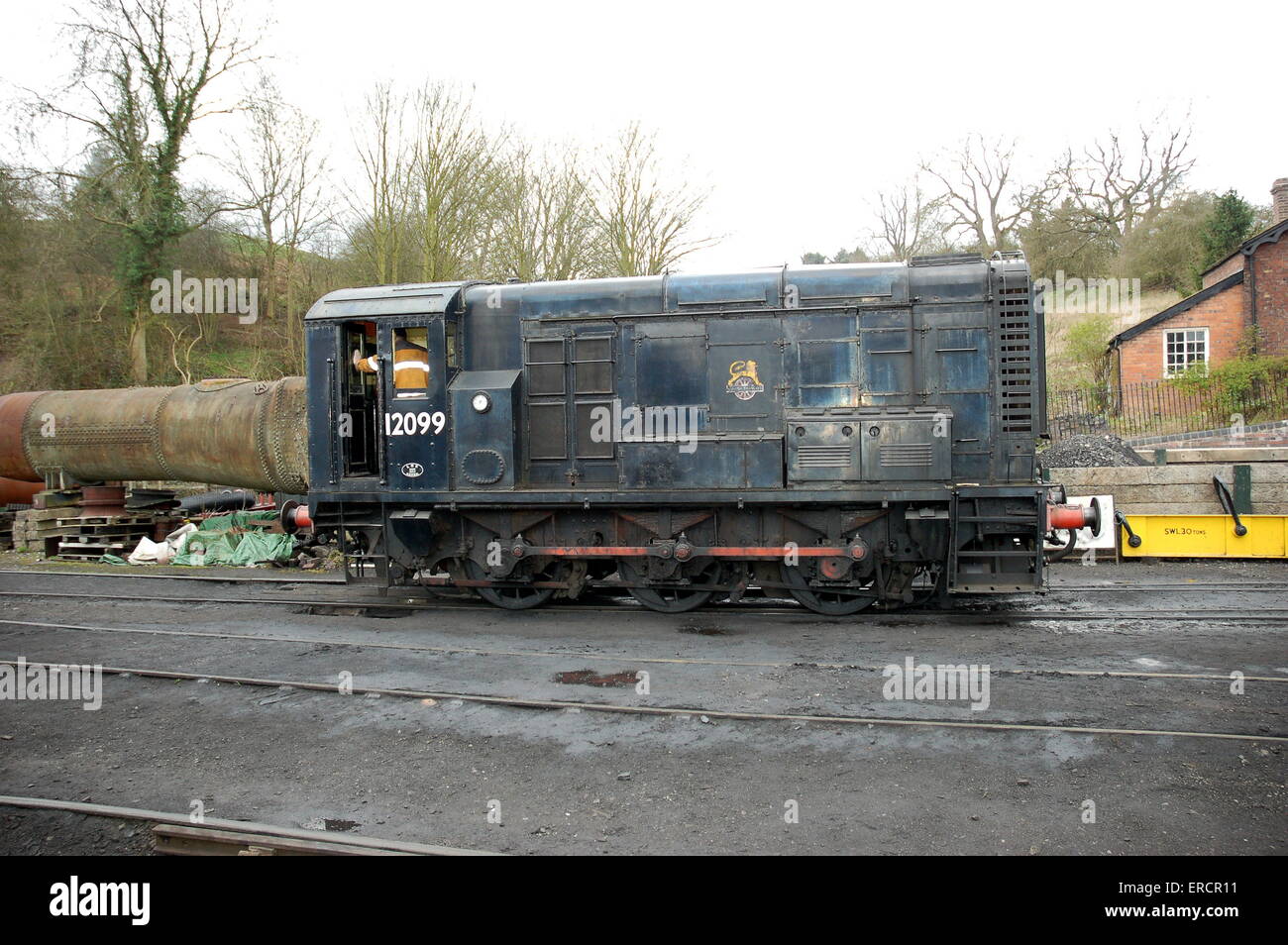 British Railways Classe 11 deviatore n. 12099 sembrano qui a Bridgnorth in Severn Valley linea. Foto Stock