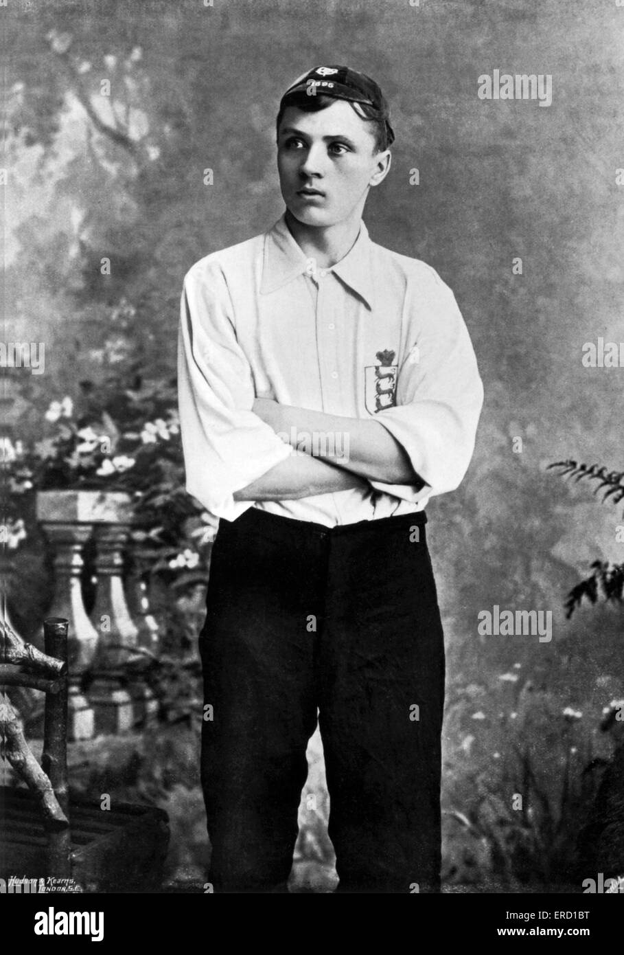 Steve Bloomer, Derby County e il calciatore inglese. Foto di circa 1905. Foto Stock