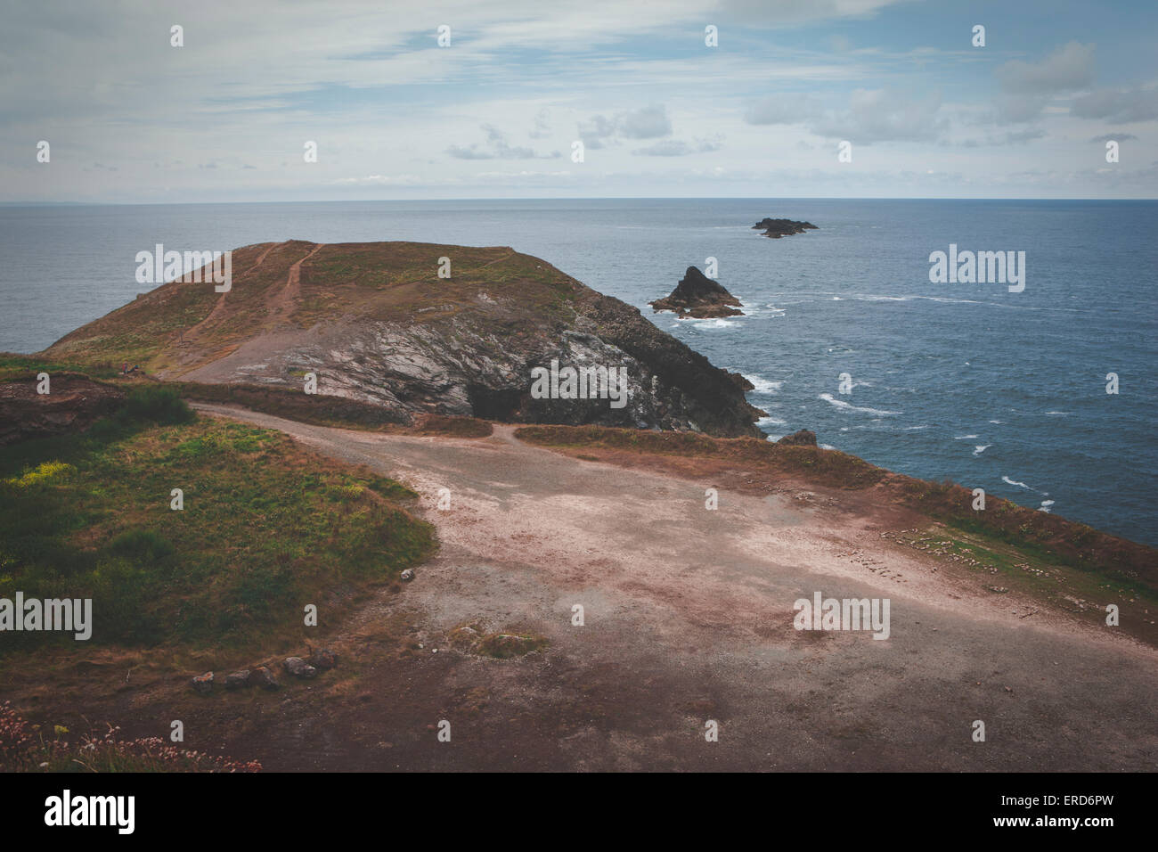 Trevose testa (Cornish: Penn Trenfos, significato farm della parete la capezzagna) (riferimento di griglia SW853764) è un promontorio sulla Atlanti Foto Stock