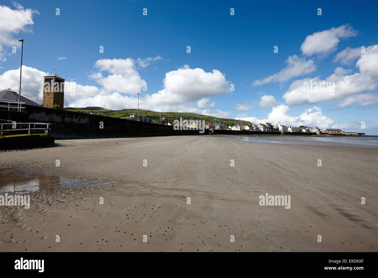 Carnlough beach County Antrim Irlanda del Nord Regno Unito Foto Stock