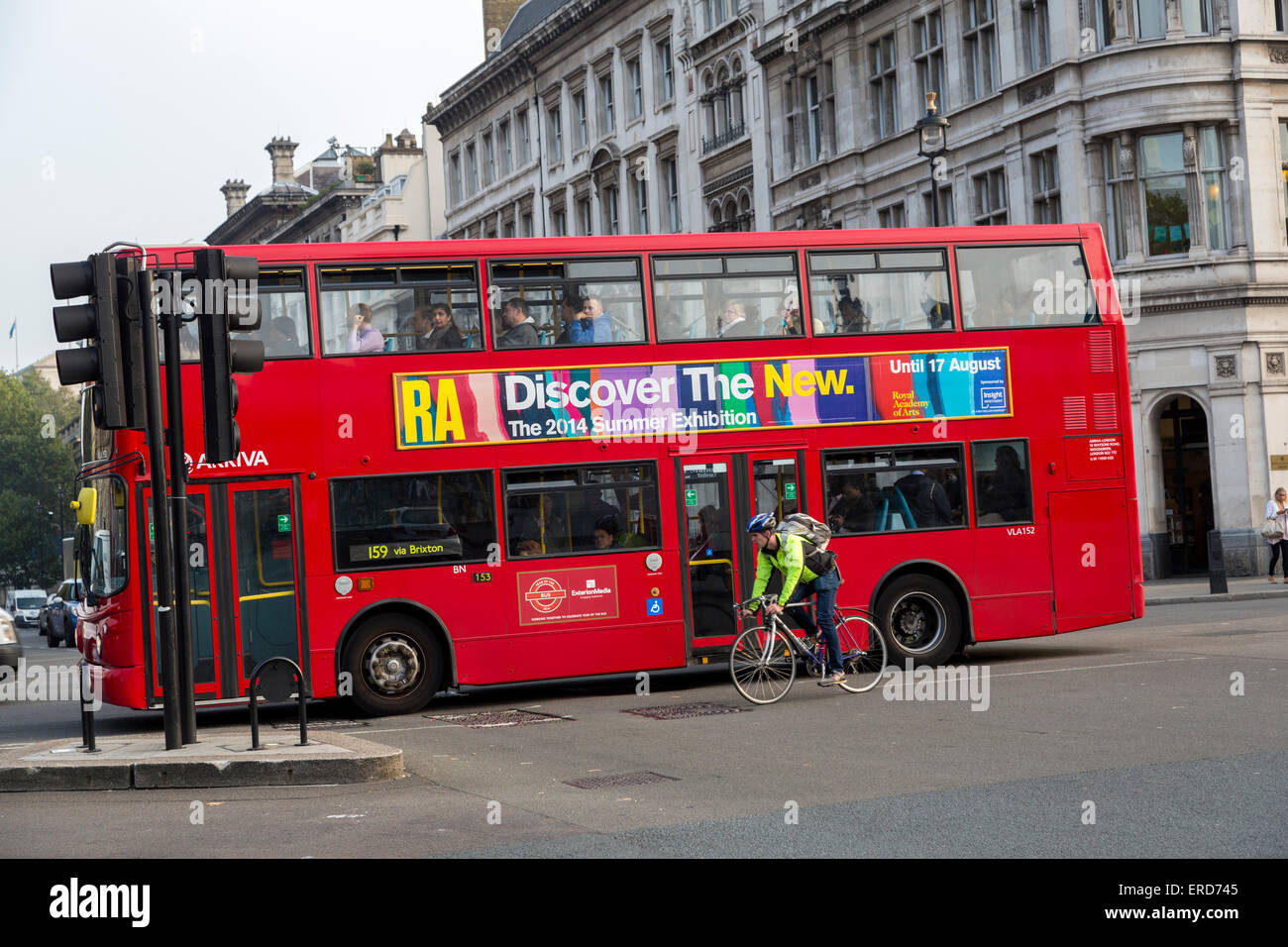 Regno Unito, Inghilterra, Londra. Double-decker bus. Foto Stock