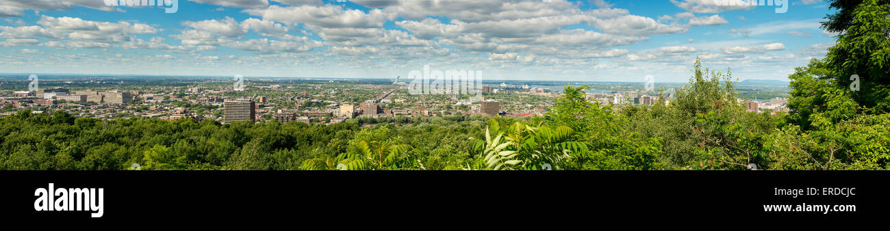 Divertimento per tutta la famiglia a Montreal, Quebec, Canada. Panorama di Montreal. Foto Stock