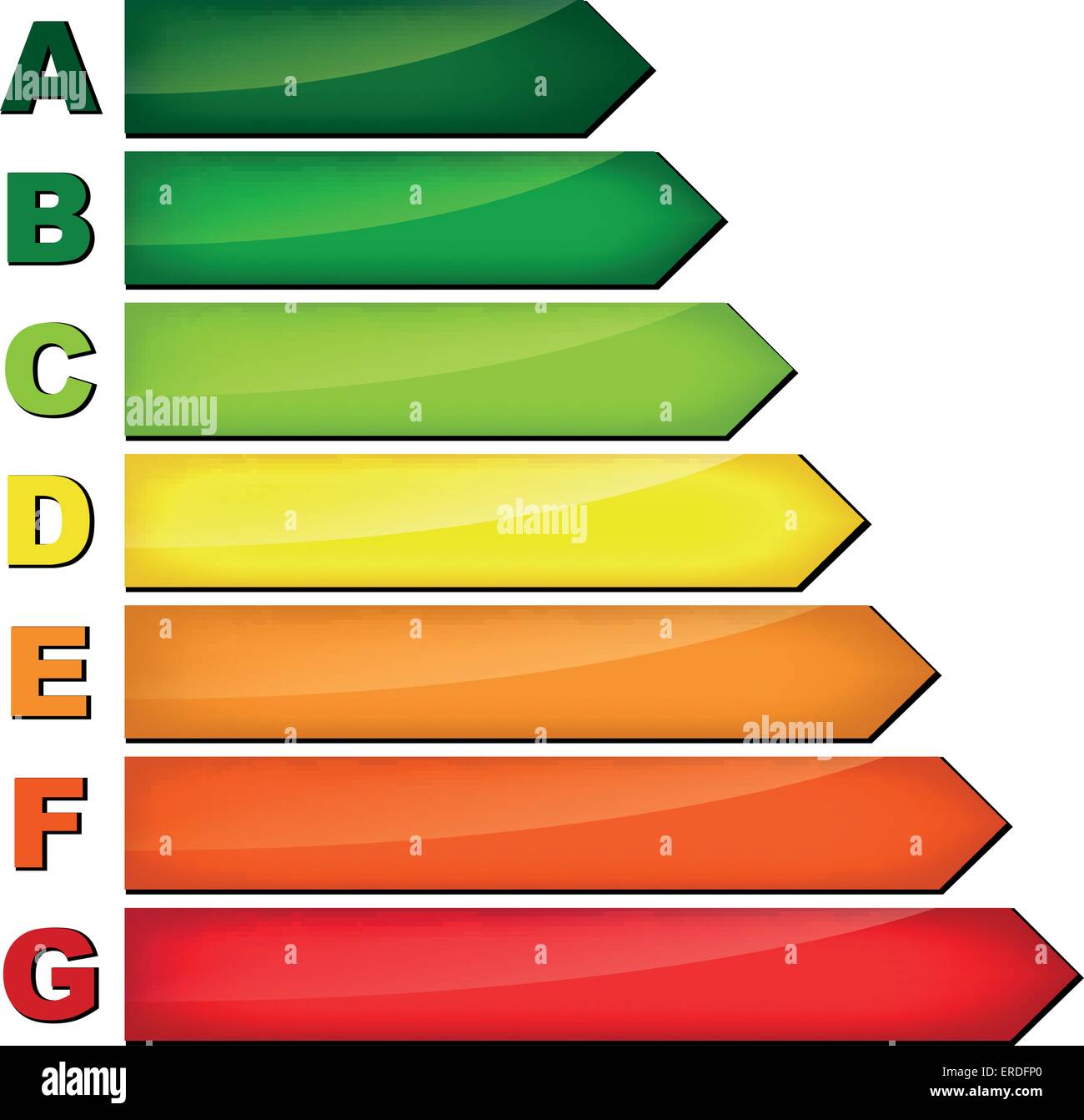 Illustrazione Vettoriale di consumo di energia su sfondo bianco Illustrazione Vettoriale
