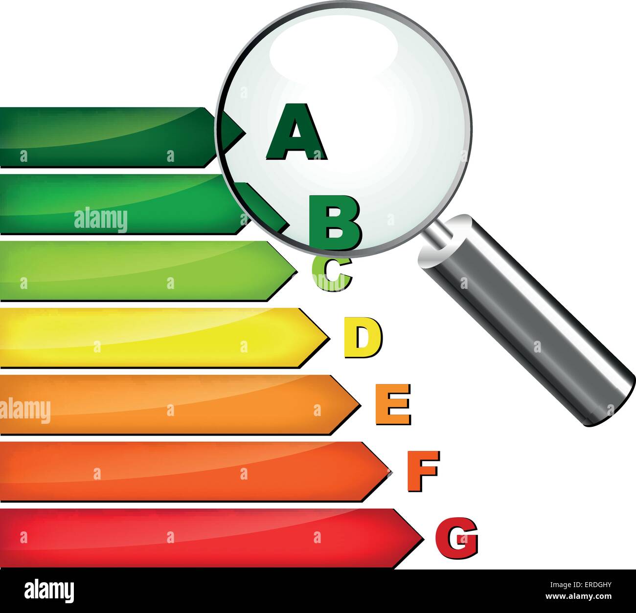 Illustrazione Vettoriale di casa efficienza energetica concept Illustrazione Vettoriale